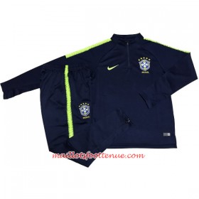 Brésil Ensemble Sweat d'entrainement 2018 Bleu II